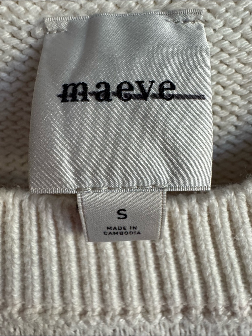 Maeve by Anthropologie Graphic Cable-Knit Sweater Seaside Nantucket Sz:S - Picture 4 of 14
